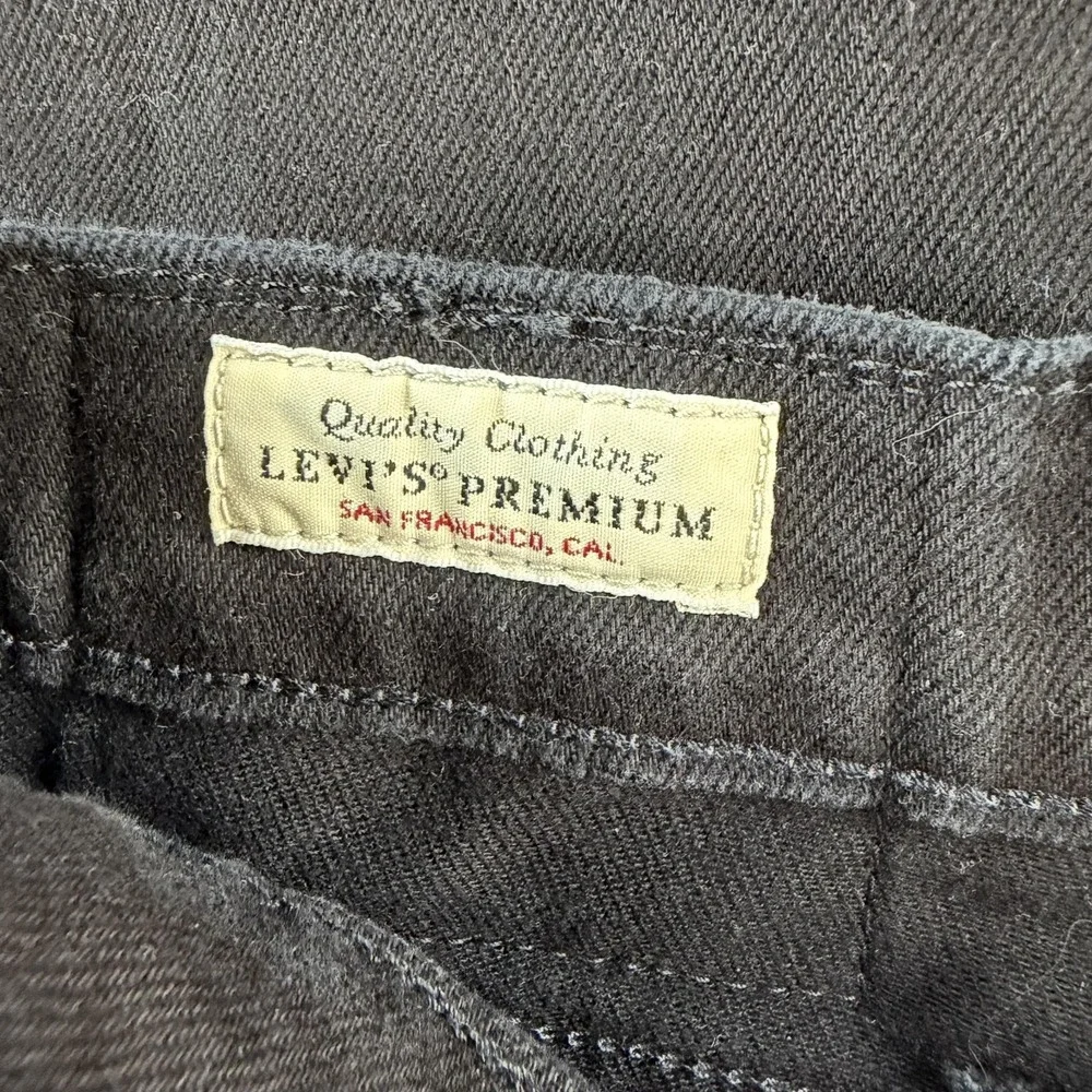 Levis 514 Jeans Mens 38x32 Dark Wash Black Denim Regular Straight Casual Pants